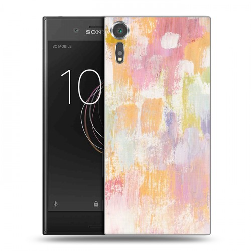 Дизайнерский пластиковый чехол для Sony Xperia XZs Мазки краски