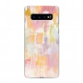 Дизайнерский силиконовый чехол для Samsung Galaxy S10 Мазки краски