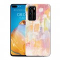 Дизайнерский пластиковый чехол для Huawei P40 Мазки краски