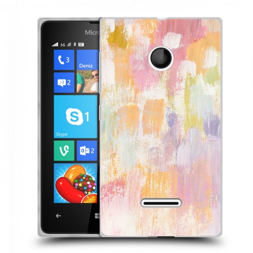 Дизайнерский пластиковый чехол для Microsoft Lumia 435 Мазки краски