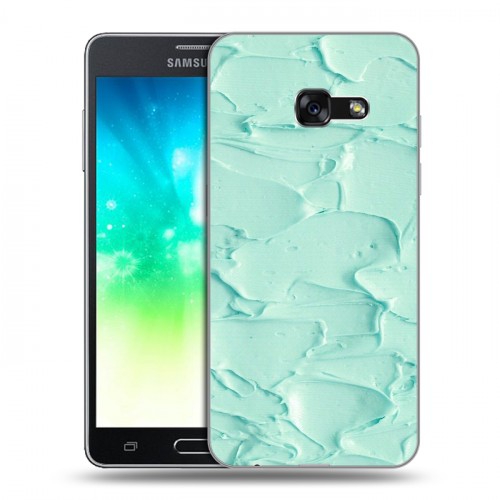 Дизайнерский силиконовый с усиленными углами чехол для Samsung Galaxy A3 (2017) Мазки краски