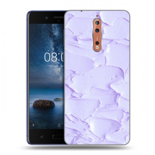 Дизайнерский пластиковый чехол для Nokia 8 Мазки краски