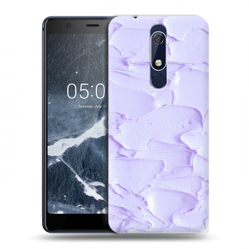 Дизайнерский пластиковый чехол для Nokia 5.1 Мазки краски