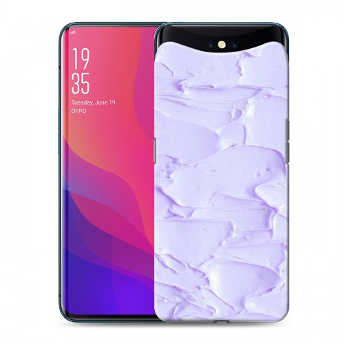 Дизайнерский силиконовый чехол для OPPO Find X Мазки краски