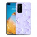 Дизайнерский пластиковый чехол для Huawei P40 Мазки краски