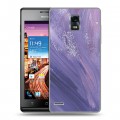 Дизайнерский пластиковый чехол для Huawei Ascend P1 Мазки краски