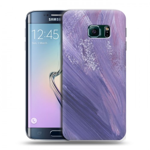 Дизайнерский пластиковый чехол для Samsung Galaxy S6 Edge Мазки краски