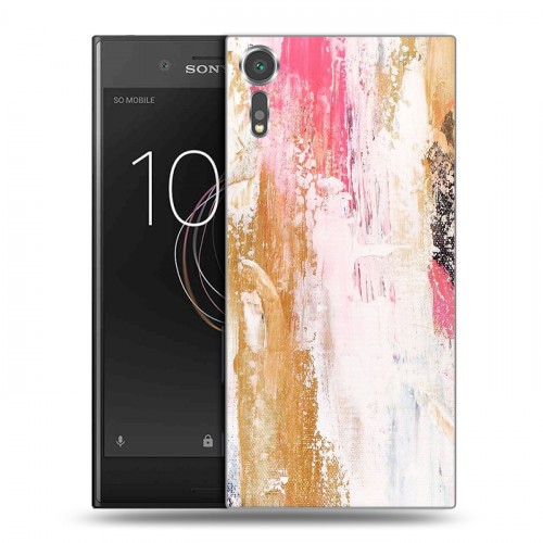 Дизайнерский пластиковый чехол для Sony Xperia XZs Мазки краски