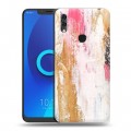 Дизайнерский силиконовый чехол для Alcatel 5V Мазки краски