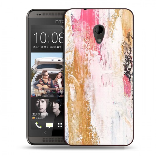 Дизайнерский пластиковый чехол для HTC Desire 700 Мазки краски