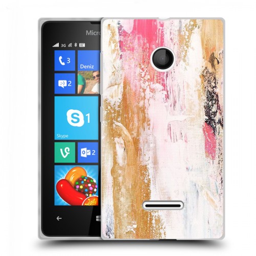 Дизайнерский пластиковый чехол для Microsoft Lumia 435 Мазки краски