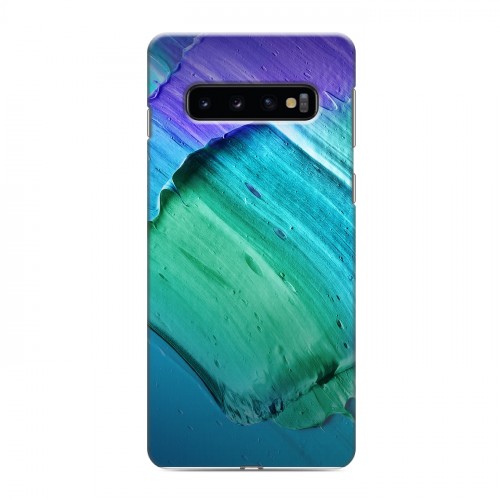 Дизайнерский силиконовый чехол для Samsung Galaxy S10 Мазки краски