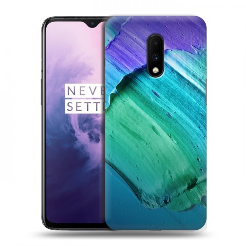 Дизайнерский пластиковый чехол для OnePlus 7 Мазки краски