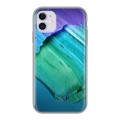 Дизайнерский силиконовый чехол для Iphone 11 Мазки краски