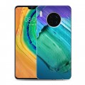 Дизайнерский пластиковый чехол для Huawei Mate 30 Мазки краски