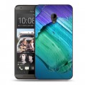 Дизайнерский пластиковый чехол для HTC Desire 700 Мазки краски