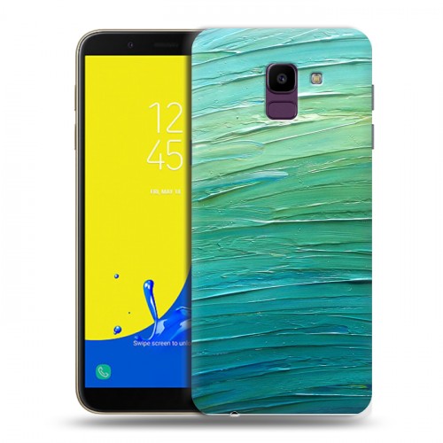 Дизайнерский пластиковый чехол для Samsung Galaxy J6 Мазки краски