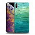 Дизайнерский силиконовый чехол для Iphone Xs Max Мазки краски