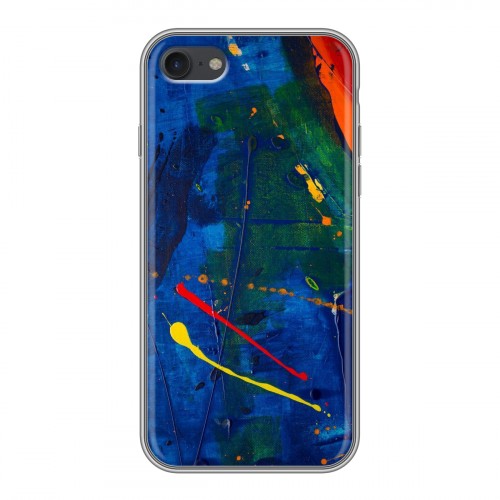 Дизайнерский силиконовый чехол для Iphone 7 Мазки краски