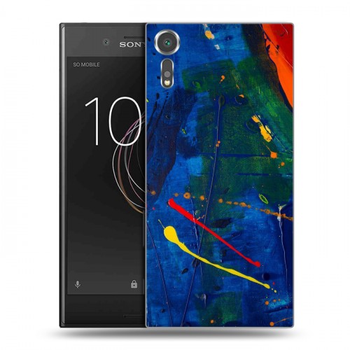 Дизайнерский пластиковый чехол для Sony Xperia XZs Мазки краски