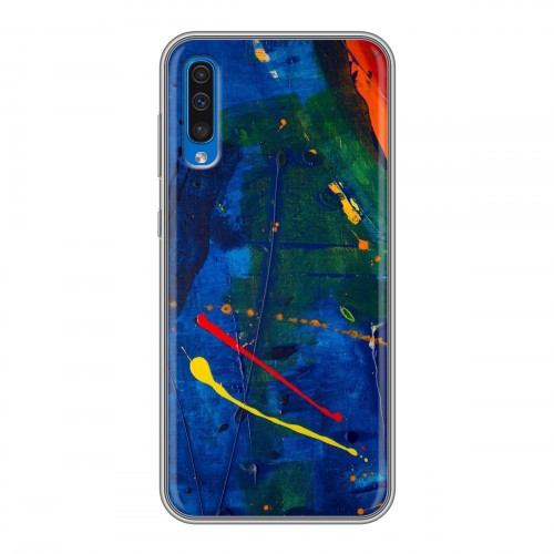 Дизайнерский пластиковый чехол для Samsung Galaxy A50 Мазки краски