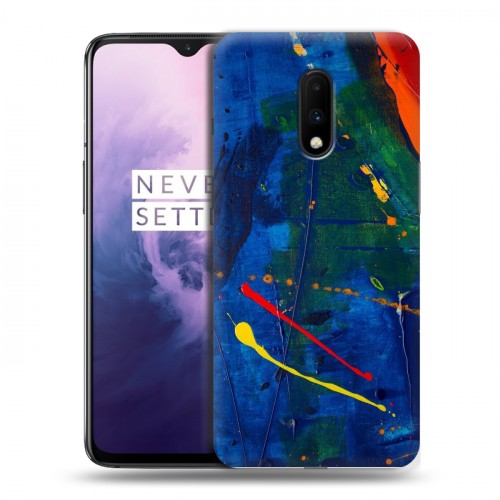 Дизайнерский пластиковый чехол для OnePlus 7 Мазки краски