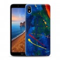 Дизайнерский силиконовый чехол для Xiaomi RedMi 7A Мазки краски