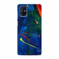 Дизайнерский силиконовый с усиленными углами чехол для Samsung Galaxy M51 Мазки краски