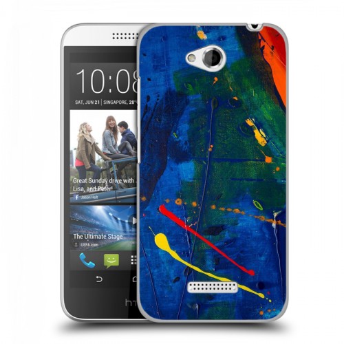 Дизайнерский силиконовый чехол для HTC Desire 616 Мазки краски
