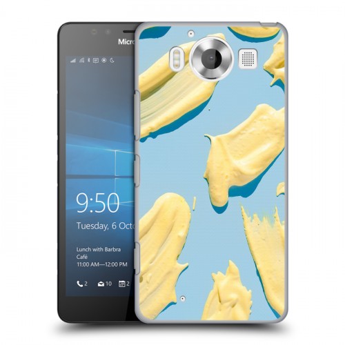 Дизайнерский пластиковый чехол для Microsoft Lumia 950 Мазки краски