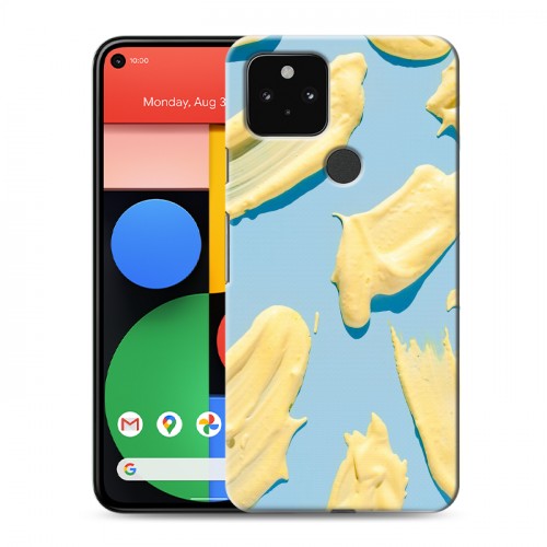Дизайнерский пластиковый чехол для Google Pixel 5 Мазки краски