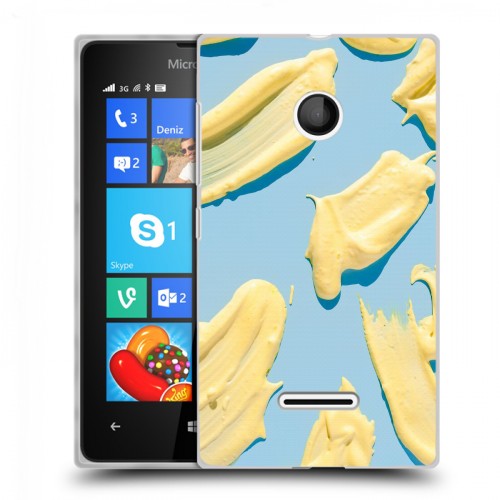 Дизайнерский пластиковый чехол для Microsoft Lumia 435 Мазки краски