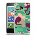 Дизайнерский пластиковый чехол для Nokia Lumia 630/635 Кислотный камуфляж