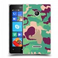 Дизайнерский пластиковый чехол для Microsoft Lumia 435 Кислотный камуфляж