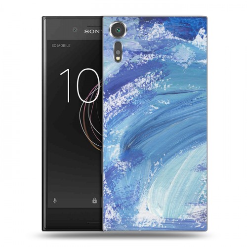 Дизайнерский пластиковый чехол для Sony Xperia XZs Мазки краски