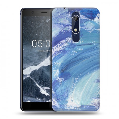 Дизайнерский пластиковый чехол для Nokia 5.1 Мазки краски