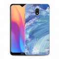 Дизайнерский силиконовый с усиленными углами чехол для Xiaomi RedMi 8A Мазки краски