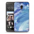 Дизайнерский пластиковый чехол для HTC Desire 700 Мазки краски