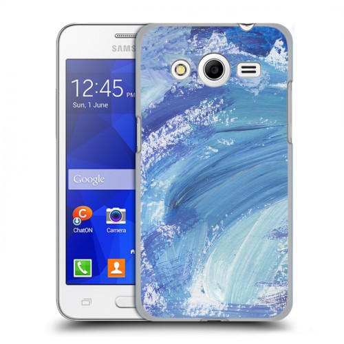 Дизайнерский пластиковый чехол для Samsung Galaxy Core 2 Мазки краски