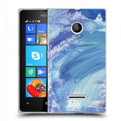 Дизайнерский пластиковый чехол для Microsoft Lumia 435 Мазки краски