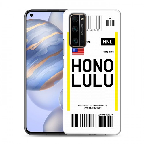 Дизайнерский пластиковый чехол для Huawei Honor 30 Авиабилеты
