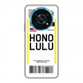 Дизайнерский силиконовый чехол для Huawei Honor Magic 4 Lite 5G Авиабилеты
