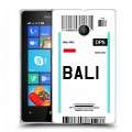 Дизайнерский пластиковый чехол для Microsoft Lumia 435 Авиабилеты