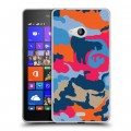 Дизайнерский пластиковый чехол для Microsoft Lumia 540 Кислотный камуфляж