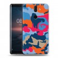 Дизайнерский силиконовый чехол для Nokia 8 Sirocco Кислотный камуфляж