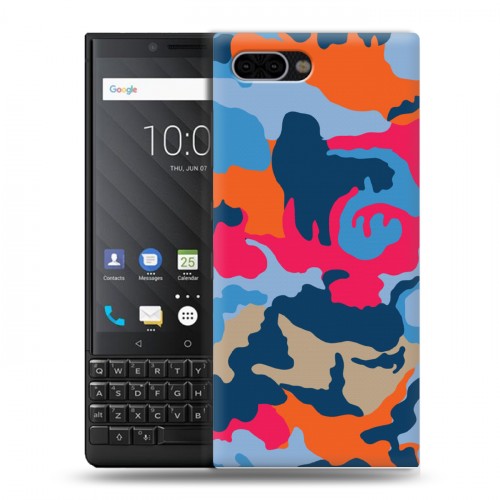 Дизайнерский пластиковый чехол для BlackBerry KEY2 Кислотный камуфляж
