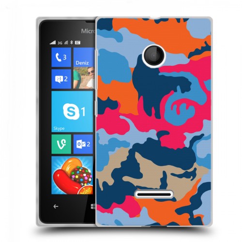 Дизайнерский пластиковый чехол для Microsoft Lumia 435 Кислотный камуфляж