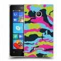 Дизайнерский пластиковый чехол для Microsoft Lumia 435 Кислотный камуфляж