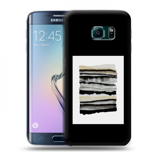 Дизайнерский пластиковый чехол для Samsung Galaxy S6 Edge Стильные абстракции