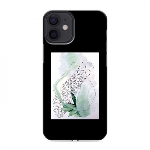 Дизайнерский силиконовый с усиленными углами чехол для Iphone 12 Mini Стильные абстракции